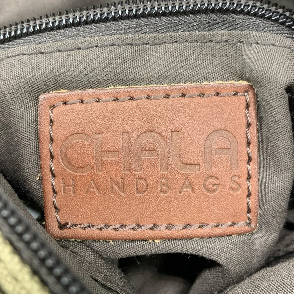 CHALA Patch Crossbody Shoulder Messenger Bag Purse Olive Khaki Owl Keychain - Picture 6 of 10